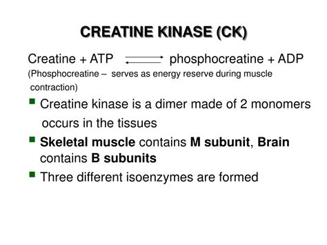 can creatine kinase cause ck.